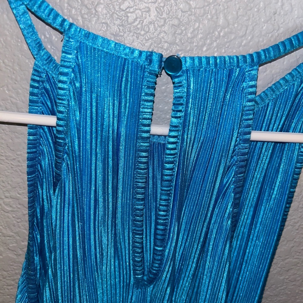 Steve Madden Vibrant Blue Pleated Dress - Picture 4 of 4